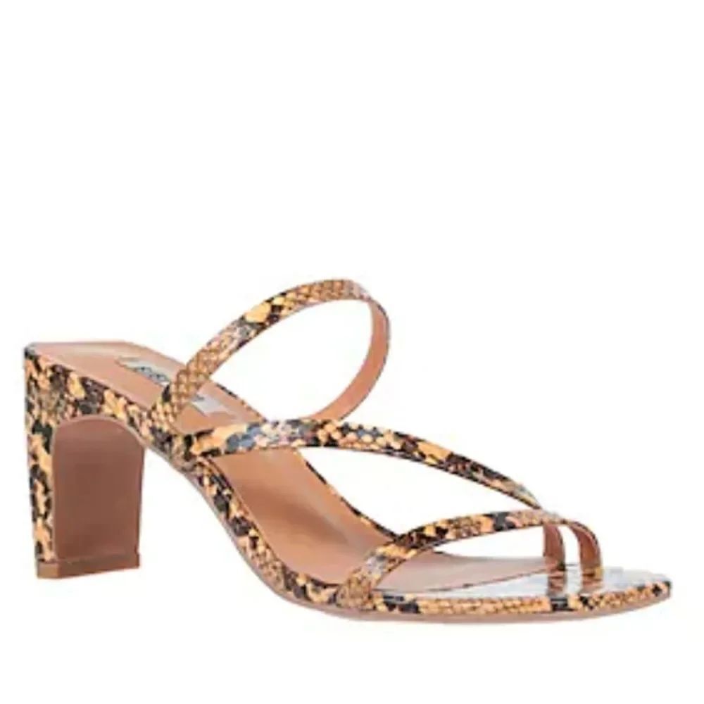 STEVE MADDEN SNAKESKIN HIGH HEEL SANDAL